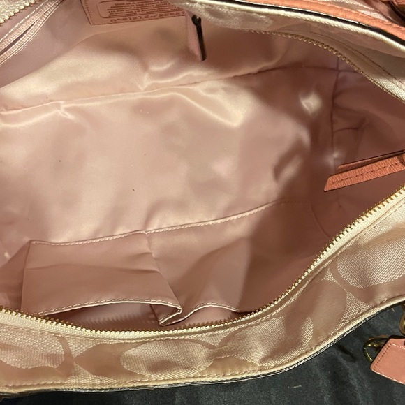 Coach Ombre Alexandra leather canvas bag F22527 - Picture 2 of 14